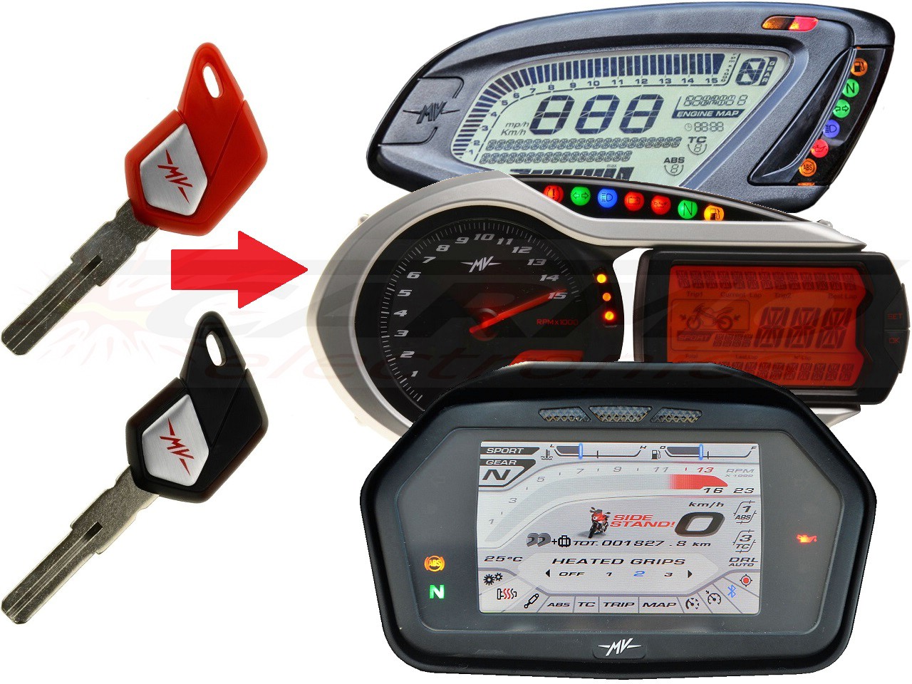 Transponder Chip chiave per centralina MV Agusta x2 → unit - Clicca l'immagine per chiudere